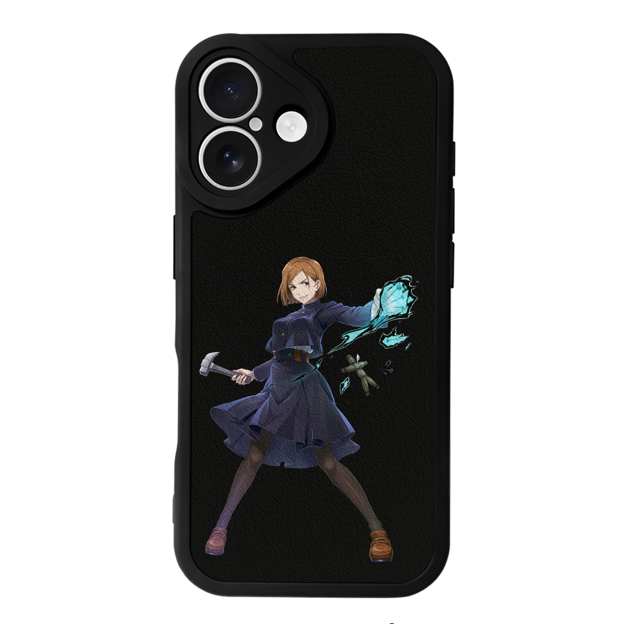 （画像用） 呪術廻戦 Jujutsu Kaisen 【iPhone 16シリーズ対応】シリコンスマホケース（レザー調） 材質：シリコン